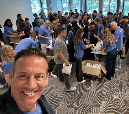 The SavvyMoney Team at a Charity Drive